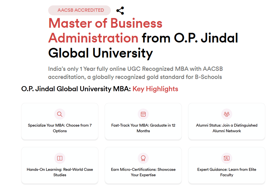 O.P. Jindal MBA